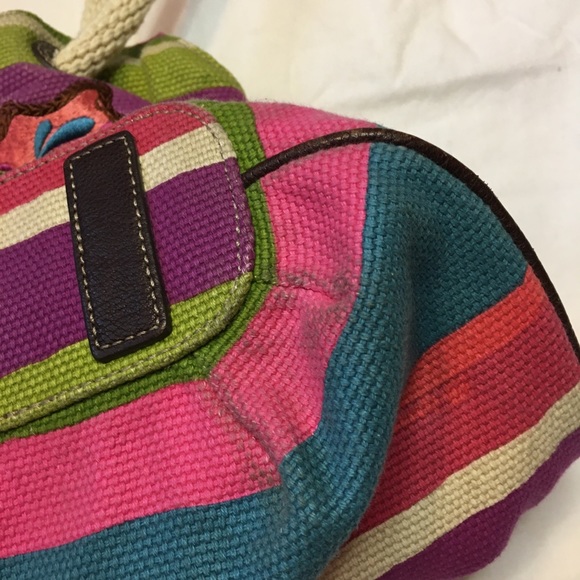 Brighton Colourful Seahorse Beach Maxi Woven Tote Bag - Picture 10 of 16